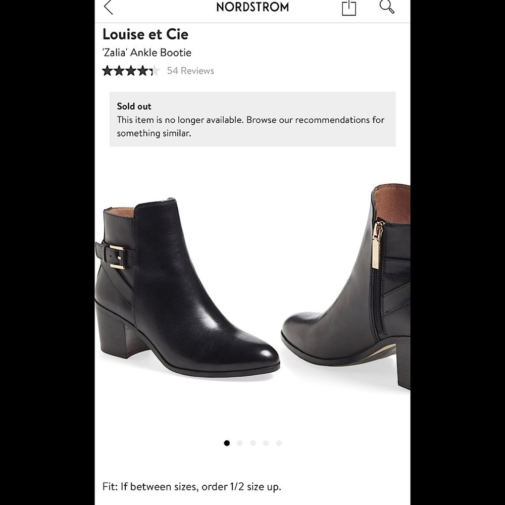 Louise et Cie Ankle Zaria Boot Size 5 1/5 in Black